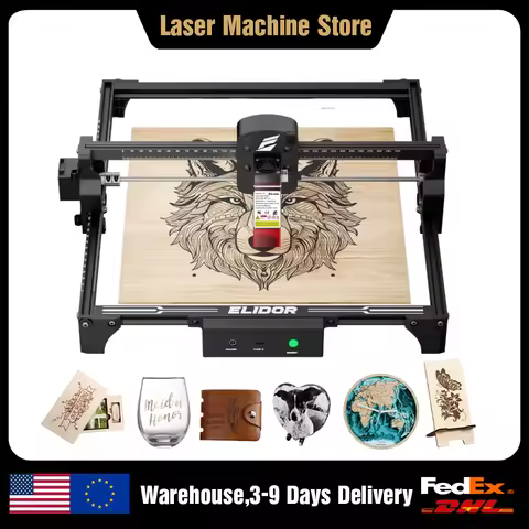 ELIDOR Z6 6W Laser Engraver Machine CNC Wood Marking Cutter 300X300mm Laser Cutting Machine Diode fo
