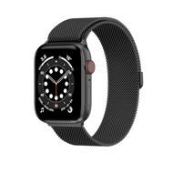 SwitchEasy魚骨牌 Apple Watch Mesh不鏽鋼米蘭錶帶/ 8/7/6/5/4/3/SE/Ultra/ 黑色/ 42/44/45/49mm