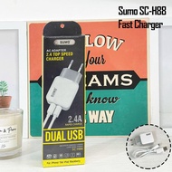 SUMO SC H88 MICRO USB CHARGER DUAL USB FAST CHARGING