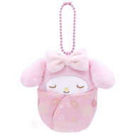 My Melody 和服嬰兒款毛公仔掛飾吊飾 [平行進口]