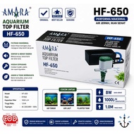 Mesin Box Pompa Filter Aquarium Mini 3 in 1 Komplit Amara HF-650