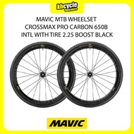 MAVIC MTB WHEELSET CROSSMAX PRO CARBON 650B INTL WITH TIRE 2.25 BOOST BLACK | P8418132