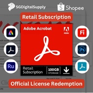 Adobe Acrobat DC Retail Subscription | Windows/Mac/Tablet/Mobile | 100 GB Cloud Storage | PDF Reader
