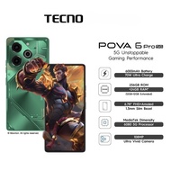 Tecno Pova 6 Pro 5G | (12+12GB RAM + 256GB ROM | Dimensity 6080 | 6000mAh Battery 70w fast charge