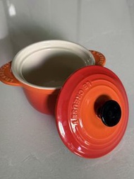 Le Creuset 14cm ceramic minipot/橙紅色陶瓷迷你鍋