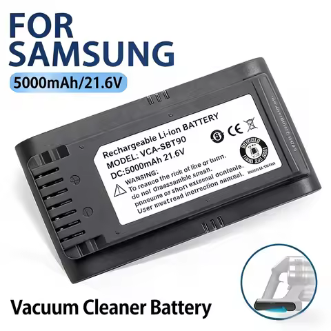 21.6V 5000mAh Li-ion Battery For Samsung Vacuum Cleaner Jet 90/Jet 75 Pet/Jet 75 Cordless Stick Vacu