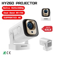 HY260pro Auto Focus 1080P Projector, 4K Supported Home Projector, Ultra HD Smart WiFi Projector for 