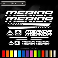 สติกเกอร์กรอบ MERIDA Bike สติ๊กเกอร์ไวนิลสำหรับจักรยานเสือภูเขาและจักรยานเสือหมอบและ Fixie