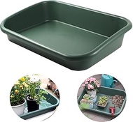 Defemim Garden Tidy Tray, Multifunctional One Piece Potting Tray for Seeding, Mixing, Growing and Pot Storage, Succulent and Cactus Soil Potting Mix Tray 23"x16.4"x4.3",Green