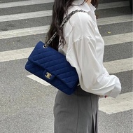 Chanel cf電光藍布包