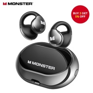 Monster AC600 Earphones Bluetooth 5.4 Wireless Earbuds With HiFi Stereo Clip-On With ENC Clear Call 