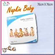 ANAKKU BABY NAPKIN 10 PCS KAIN LAMPIN BAYI