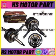 HSMOTORPART W125 Pnp Ex5 racing Crankshaft Furious Once Tambah Berat 5G Copper Jet 2mm / Jet 3mm / J