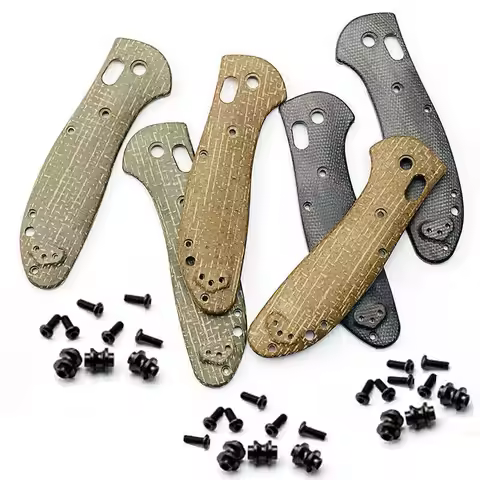 New 1 Pair Micarta Handle Patches Grips Scales for Benchmade Griptilian 551 Knives