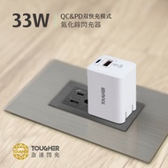 【TOUGHER】33W PD+QC 氮化鎵GaN 閃充器 充電器