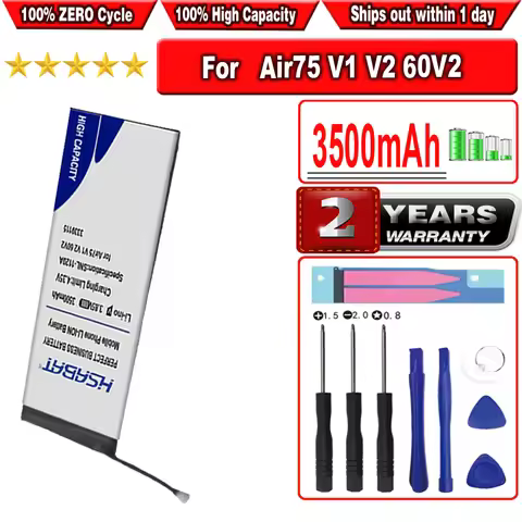 HSABAT 3500mAh 3339115 Battery for Multiple Universal NuPhy Air75 V1 Air60 Air96 V2 60HE Low Axis Me