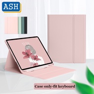 ASH For iPad Air 4 10.9 Pro 11 2021 Mini 6 10.2 9th 8th 9.7 2018 Air 3 2 1 Ultra Slim Lightweight Keyboard Case Folio Stand PU Leather Cover With Pencil Holder