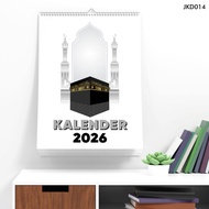 2026 CALENDAR SPIRAL DINDING CALENDAR HANGING CALENDAR ISLAMIC MOSQUE PICTURES 2026