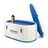 PVC ผู้ใหญ่พับ ICE Bath ร้อนน้ำแข็งเย็น Plunge แบบพกพา ICE Bath อ่างอาบน้ำสำหรับผู้ใหญ่แช่อ่างอาบน้ำ