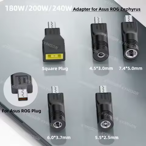 200W 240W Laptop DC Power Charger Adapter Converter for Asus ROG Zephyrus G16 G14 for Asus Square No