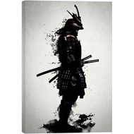Armored Samurai Giclee Canvas Wall Art Poster by Nicklas Gustafsson Black