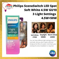 Philips SceneSwitch LED Spot GU10 Soft White 3 Light Settings 4.5W 4.5=50W