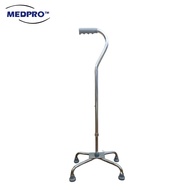 [NEW!] MEDPRO™ Grey Anti-Rust Broad Quad Cane 0.9kg MEDPRO MEDICAL SUPPLIES
