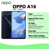 OPPO A16 RAM 4 / 64 GB GARANSI RESMI OPPO INDONESIA ORIGINAL OPPO 100%