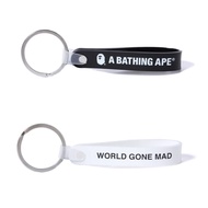 [Japanese Goods Daigou CITY] A BATHING APE BAPE RUBBER LOOP KEYCHAIN Charm Key Ring