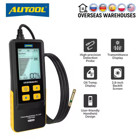 AUTOOL AS505 Car Transmission Fluid Tester ATF Exchanger Gearbox Oil Tester Tool Digital Display for