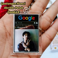 GANTUNGAN [CUSTOM] Acrylic Keychain G00gle | Keychain Photo | Paper Insert Hook | Souvenirs | Gift
