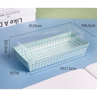YUEW [10 PCS] LONG MOTIFbiru 17 CM X 7 CM 17X7 17CMX7CM 17X7CM Heat Resistant Dessert Box Oven Mica 