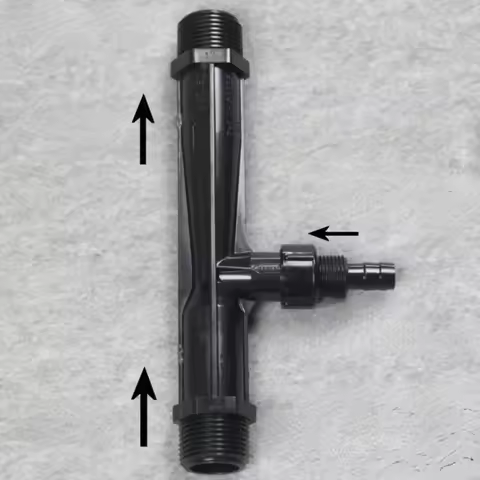 1-5PC Venturi Ejector UPVC Water Pump Gas-liquid Mixer Plastic Pipe Water Ejector Ozone Injector For