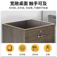 Movable file cabinet with lock, multi-layer storage under desk, low cabinet for office workstations,