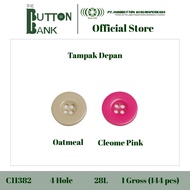 Color buttons size 28L / 18mm EXPORT QUALITY C11382-28-OATMEAL