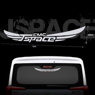 XIII CMC China J Space Flying Wing Shape Decoration Car Sticker