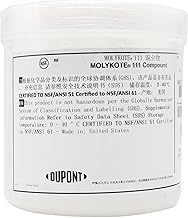 Molykote 111 Compound 150g 5.3oz Grease Valve Lubricant and Sealant Translucent White Plug Valves O-