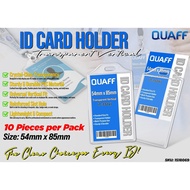 Quaff Hard Case fit for regular ID size(86mm x 54mm)-10pcs