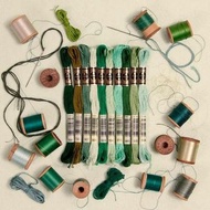 現貨DMC 繡線 25號 綠色組  Embroidery Floss Green Palette art.117 十字繡 刺繡 縫紉 布藝 鉤織 thread crochet cross stitch sew Needlework