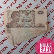 Mulus Asli 10 Rupiah Sudirman Tahun 1968 Uang Kertas Kuno Rp Soedirman