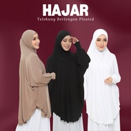 TELEKUNG BERLENGAN PLEATED HAJAR TELEKUNG UMRAH Telekung tawaf ironless Umrah Haji by Elz Medinaa