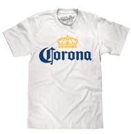 Tee Luv Men's Corona Beer Shirt - Corona Crown Brand Logo T-Shirt