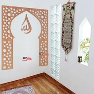 KAYU Wood mihrab musholla House - mihrab Prayer Room - mihrab Wood Display