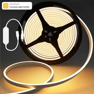 Homekit WiFiนีออนLED Strip Warm White 1M 2M 3M 4M 5M 12Vกันน้ํายืดหยุ่นโคมไฟ 3000K 4000K 6500K Siri