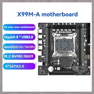 [M G L O] X99M-A Motherboard 4XDDR4 128G Memory LGA2011-3 CPU PCI-E3.0×16 Support M.2 NVME/NGFF Giga