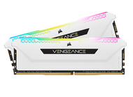 แรมสีขาว 32GB (16GBx2) DDR4 3600MHz RAM (หน่วยความจำ) CORSAIR VENGEANCE PRO SL RGB (WHITE) (CMH32GX4
