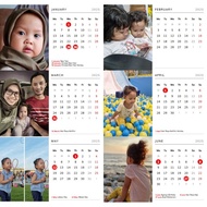 Custom Photo Magnet Calendar 2025 / Malaysia Calendar 2025 - Stationery
