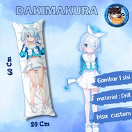dakimakura anime Arona blue archive / guling ukuran 20x60 cm anime kaiser blue lock gambar 1 sisi bi