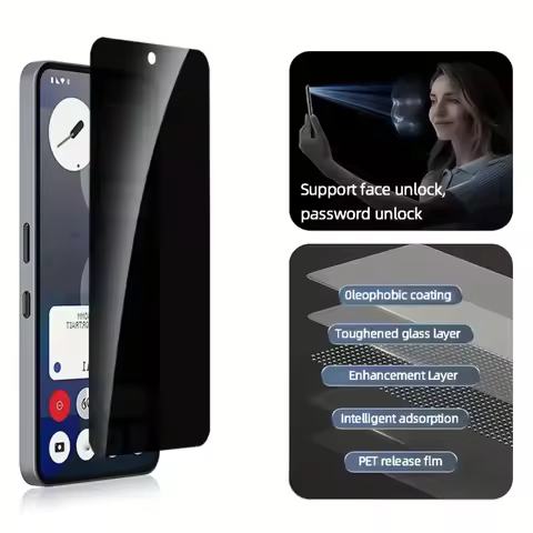 2Pcs Privacy Tempered Glass Screen Protector for Nothing Phone 1 2 2a 2a Plus 3a Pro Scratch Resista