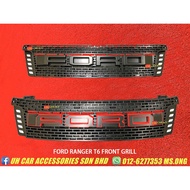 Ford Ranger T6 Front Grill Grille With LED Light [READY STOCK]